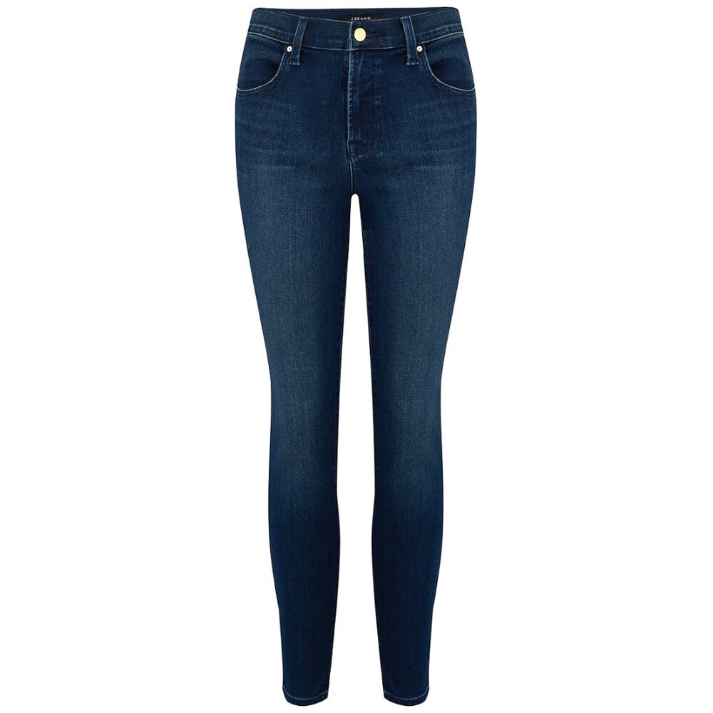 NWT J Brand Alana in Fix Dark Blue High Rise Crop Skinny Stretch Jeans 30